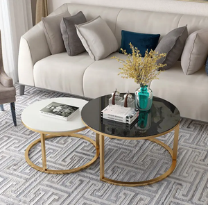 Table <span class=keywords><strong>De</strong></span> Salon Moderne Ronde Nordique <span class=keywords><strong>De</strong></span> Luxe Thé <span class=keywords><strong>Centre</strong></span> Basse Ensemble Mesas <span class=keywords><strong>De</strong></span> Centro Tables Basses Pour Le Salon Maison - Product Image 3