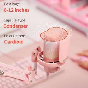 FEELWORLD <strong>Wired</strong> Microphone VM1 Quality <strong>Wired</strong> Light Omnidirectional <strong>Condenser</strong> for Pc Computer Microphone Led Microphone Gaming - Product Image 3