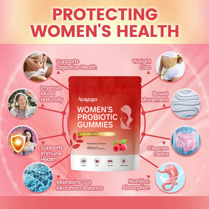 OEM Women's Probiotic <b>Gummies</b> Vaginal Balance Raspberry Flavor 60 Count 5 Billion CFU Per Serving Vegan Non-GMO Gluten-Free GMP - Product Image 3