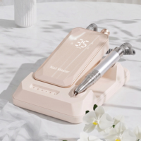 Machine à ongles sans fil en acier inoxydable 0-35000 tr/min, rechargeable par USB Type-C, outil portable pour salon de manucure