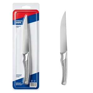 High-quality 8-inch stainless steel steak <b>knife</b> and meat fork <b>set</b>, with honeycomb-shaped hollow ergonomic handle BBQ DIY OEM ODM - Product Image 1