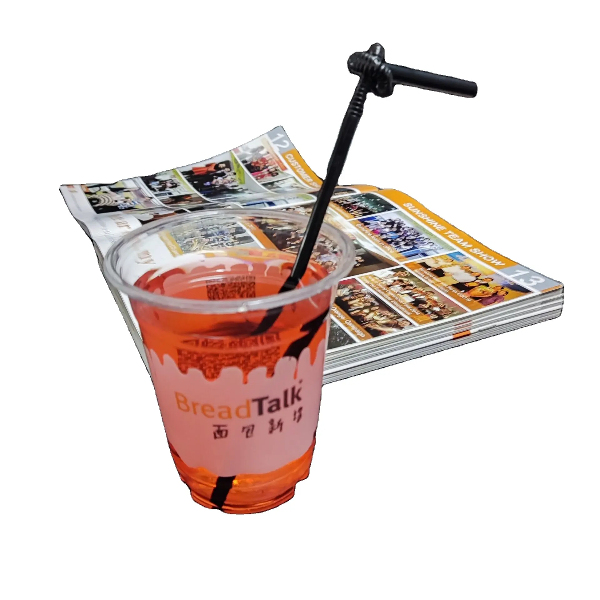 SP1746 Wedding Party Cup reusable plastic juice cup with straw custom Logo