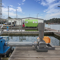 Compresseur d'air industriel électrique 5 CV CA haute pression, pompe à vide, souffleur Roots OEM pour l'aquaculture, l'élevage de poissons et de crevettes en étang