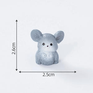Bunte DIY 3D Miniatur Harz Maus Tiere Dekor Terrarium Fee Garten Puppen Spielzeug Mikro Landschafts bau Dekoration Ornamente - Product Image 6