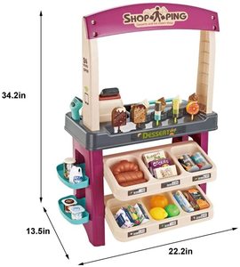 Set da gioco per negozio di alimentari di lusso da 55 pezzi con Scanner, dessert per gelati e altri prodotti per gelato - Product Image 2