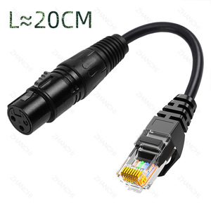 <span class=keywords><strong>XLR</strong></span> pour câblage RJ45, ligne sonore lumineuse DMX512, cuivre équilibré <span class=keywords><strong>XLR</strong></span> vers <span class=keywords><strong>port</strong></span> réseau, tête en cristal pour ordinateur personnel - Product Image 2