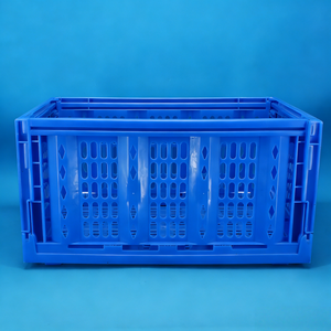 Conteneur pliable en maille empilable, recyclable, pour le stockage des <span class=keywords><strong>légumes</strong></span>, bacs de rangement pour le camping en plein air, caisse en plastique pliable et repliable - Product Image 3