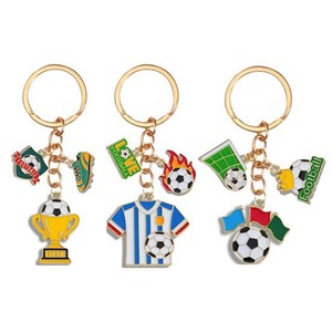 2026 Us Canada Mexico World Football Keychain Zinc Alloy Fan Cheering Gift Souvenir Pendant
