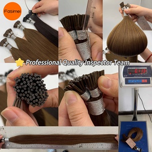 New Double Drawn Vietnamese Raw Virgin Micro Italy Keratin Nail U Flat I Tip Blonde Real Remy Human Hair <strong>Extensions</strong> <strong>Kit</strong> for Sale - Product Image 3