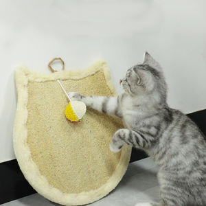 Support mural durable pour griffoir à chat en loofah avec jouet à gratter et balle, jouet vertical pour animaux de compagnie - Product Image 6