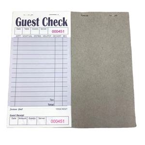 Enregistrement des plats du restaurant et carnet de commandes des clients, papier offset, reliure à pointes - Product Image 1