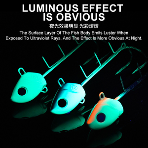 رؤوس صيد غاطسة من الرصاص والفولاذ المقاوم للصدأ من WEIHE بوزن 100-300 جرام مع خطاف لصيد الأسماك في أعماق البحار والمحيطات - Product Image 2