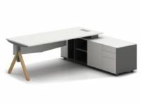 Muebles de Oficina Comerciales Personalizados, Escritorio Ejecutivo de Lujo en Forma de L, Diseño Moderno para Jefe, Director Ejecutivo o Gerente