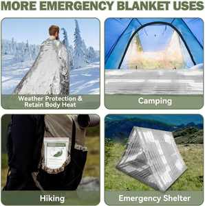 Mantas Térmicas Ligeras de Emergencia para Supervivencia y Camping, con Logotipo Personalizado, OEM/ODM - Product Image 2