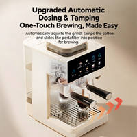 Machine à expresso Bean To Cup avec pression automatique, préparation à chaud et à froid, réservoir d'eau de 1,8 L pour la cuisine à domicile