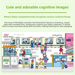 Enciclopedia Cognitiva Bilingue di Alta Qualità con Immagini, Piccola Enciclopedia in Carta con Logo Personalizzato per Bambini da 0-3 Anni Hairun Sunshine - Product Image 5