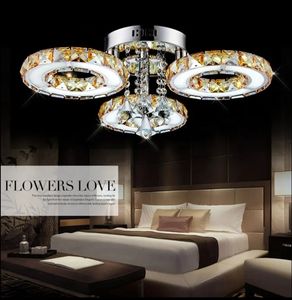 Zèle Éclairage Personnalisé Post-Moderne De Luxe LED Cristal Plafonnier Nouveau Style pour Salon Base En Acier Inoxydable - Product Image 1