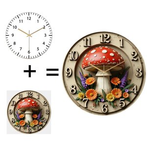 Horloge murale en <span class=keywords><strong>verre</strong></span> de 30 cm de diamètre, adaptée à toutes les occasions et à tous les destinataires - Product Image 1