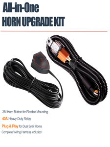 Kit de Cableado con Relé de 12V 40A y Botón de Bocina para Bocinas Dobles Tipo Caracol, Universal para Autos y Camiones, Actualización Completa - Product Image 1