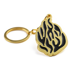 Factory Custom Creative <strong>Design</strong> Party Gift Metal Enamel Color Print Flame <strong>Design</strong> Metal <strong>Key</strong> <strong>Chain</strong> - Product Image 3