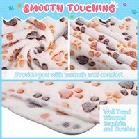 Coussin transfrontalier pour animaux de compagnie, respirant, imperméable, en polaire corail, motif empreintes de pattes, chaleur toutes saisons pour chiens et chats, plusieurs couleurs en stock