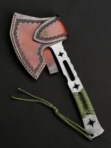 HK Pick Head <b>Axe</b> Ornament DIY Outdoor <b>Wood</b> Handle Stainless Steel Double Blade Hatchet 10cm Cutting Edge 1 Year Warranty - Product Image 4