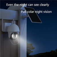 Kamera CCTV Nirkabel Harga Grosir untuk Luar Ruangan dengan Deteksi Humanoid PIR, Visi Malam Starlight, Tenaga Surya, dan Jaringan 4G