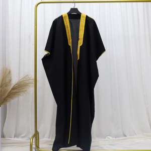 เสื้อคลุ<span class=keywords><strong>ม</strong></span>บิชต์ปักลายทองหรูหราสไตล์อาหรับสำหรับผู้ชาย ชุดแต่งงานอิสลามแบบซาอุดิอาระเบีย เสื้อคลุ<span class=keywords><strong>ม</strong></span>อาบายะแบบดั้งเดิ<span class=keywords><strong>ม</strong></span>ของตะวันออกกลางสำหรับผู้ชาย ชุดสำหรับวันอีด - Product Image 4
