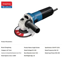 Meuleuse d'angle Dongcheng S1M-FF09-100S transfrontalière à ouverture latérale, petite poignée fine, moteur brossé, alimentation secteur, pour le meulage