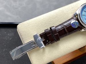 Reloj Mecánico de Lujo de Súper Calidad, 40 mm, 8+ de Fábrica, Acero 904, Movimiento ETA 7140, 52506, Azul Hielo, 1908 - Product Image 5