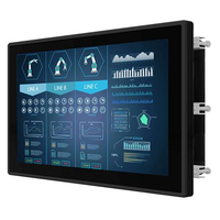 Monitor LCD Industrial de Alto Brillo de 1000 Nits, Pantalla de Montaje en Panel 16:9, HDMI VGA para Equipos de Automatización Industrial