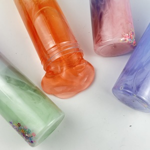 Hot Selling 6PCS Non Stick Cute Glitter Stretchy <b>Stress</b> <b>Relief</b> <b>Toy</b> Unique Custom Slime Containers Crystal Slime Kit - Product Image 6