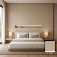Panneau mural WPC imitation bois, classe E0, ignifuge B1, certifié CE, imperméable, revêtement mural plat pour salon, hôtel