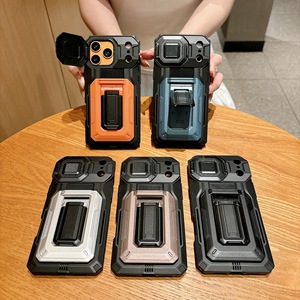 Nouvelle coque de téléphone Mecha avec fente pour cartes pour iPhone 17 Pro Max, protection robuste antichoc pour iPhone 16 - Product Image 1