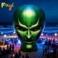 Vente flash : Tête d'alien gonflable géante, décoration accrocheuse et cool pour les soirées sur la plage
