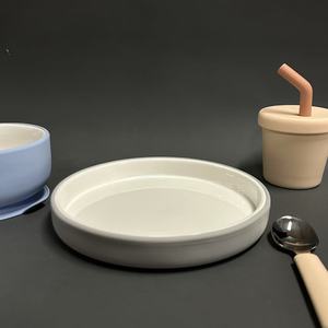<span class=keywords><strong>Assiette</strong></span> en céramique micro-ondes avec couvercle en silicone lavable au lave-vaisselle personnaliser les couleurs <span class=keywords><strong>assiette</strong></span> bébé enfant en bas âge - Product Image 6