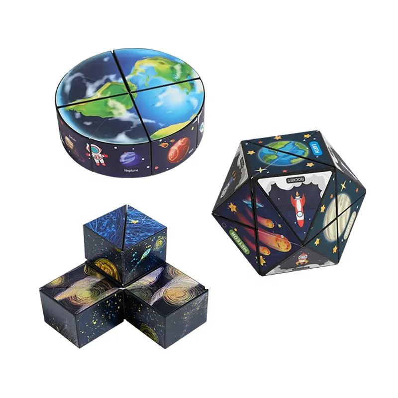 Star Mini Gadget 8 Build-in Magnets Stress Anxiety Relief Kill Time Cool EDC Fidgeting Magic Cube Fidget Toys for Sale