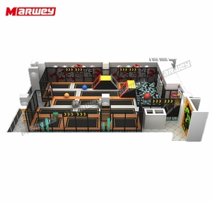 Marwey kustom trampolin mendaki Slide lembut bola bermain petualangan taman labirin dalam ruangan komersial peralatan bermain dalam ruangan - Product Image 5