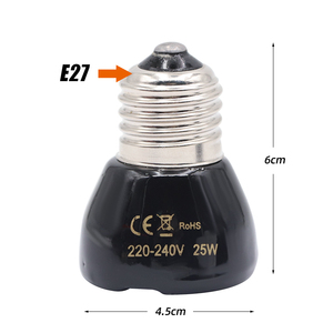 E27 lampada riscaldante per animali <span class=keywords><strong>domestici</strong></span> emettitore di ceramica a infrarossi lampadina a luce di calore Pet covatrice polli lampada per rettili in <span class=keywords><strong>vendita</strong></span> - Product Image 3