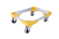 Chariot à main en alliage d'aluminium, boîte de retournement pour tortues, chariot mobile à quatre roues, chariot de manutention, pousser et tirer