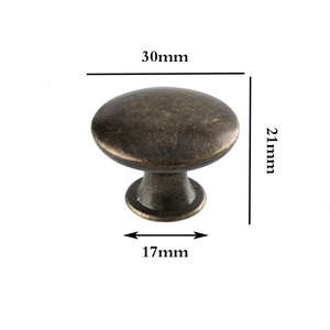Cabinet Knob Round Bedroom Cupboard Handles Drawer Single Pull Antique