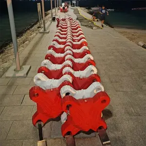 Rompeolas de agua de plástico duradero de nuevo diseño, flotadores, barreras flotantes para muelle marino