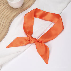 90×4cmの大きな正方形のショール、プリントシルクの正方形のヒジャブ、女性用スカーフ、様々な色のレディースヘッドバンド - Product Image 2