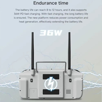 Télécommande Skydroid G20 avec processeur 6nm 2.4GHz /5.8GHz double bande 7 pouces affichage haute définition 30KM Transmission d'image