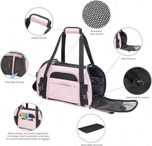 Free Sample Soft-Sided <b>Kennel</b> Pet Carrier <b>for</b> Small <b>Dogs</b> Cats Puppy Airline Approved Cat Carriers <b>Dog</b> Carrier Collapsible - Product Image 5