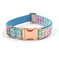 Harnais de marche pour chien avec collier et laisse, motif cœur imprimé, design mignon, sans traction, pour chiot, petit chien, chat