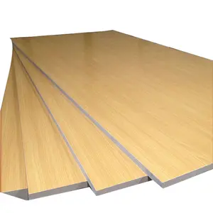 Yüksek kaliteli kağıt lamine MDF 3mm melamina