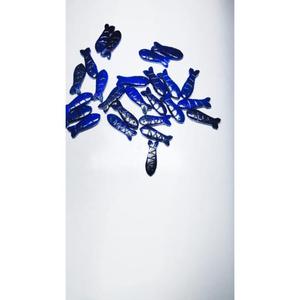 Pierre précieuse naturelle en lapis-lazuli en forme de poisson, 8x25 mm, pendentif en lapis-lazuli bleu - Product Image 3