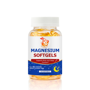 Cápsulas Blandas de Glicinato de Magnesio D3 K2, Favorecen la Calidad del Sueño, la Función Cerebral y la Relajación Muscular, 120 Cápsulas Blandas - Product Image 1