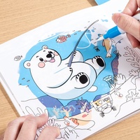 Juguete de libro de garabatos de agua, libro para colorear de agua reutilizable, juguete Montessori para niños, juguete educativo de aprendizaje temprano para bebés y niños pequeños